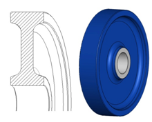 Without flange wheel Type C