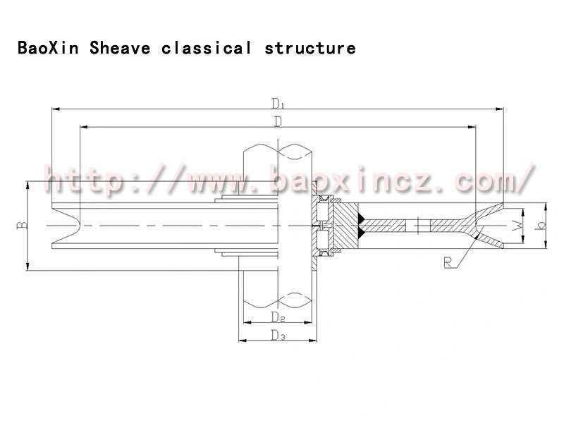 Hoisting Crane Large Hot Rolling Pulley Sheave Structural diagram