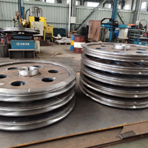 Print of Container Crane Full Forged Pulley for Construction Engineering Industry